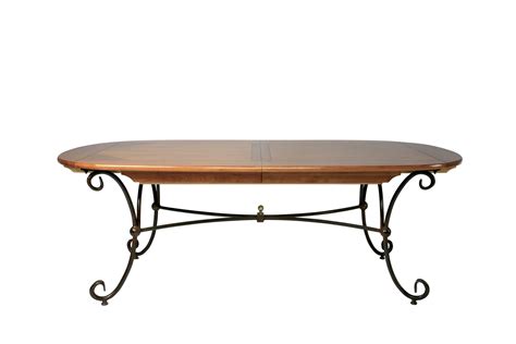 Nos tables avec pied en fer forge et plateau de verre fabrique sur mesure sont de differentes formes. Table ovale CLUB piettement fer forgé la qualité française ...