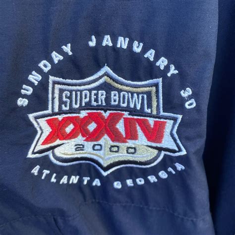 Vintage Super Bowl Xxxiv 34 January 30th 2000 Depop