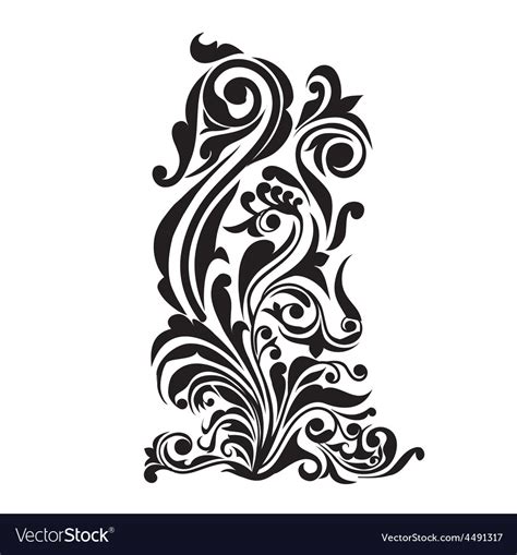 Floral Motifs Design Royalty Free Vector Image