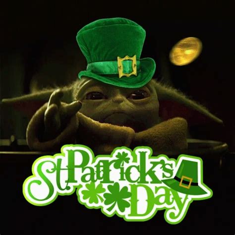 St. Patrick’s Day Baby Yoda [Video] | Star wars art, Yoda funny, Yoda