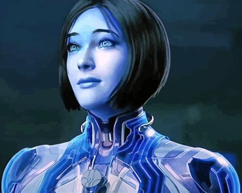 Cortana Halo Character Paint By Numbers Pbn Canvas