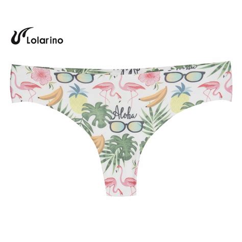 Aloha Tropics Thongs Women Underwear Invisible Panties Sexy Intimates
