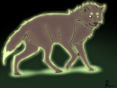 Glowing Wolf By Namelessokami On Deviantart
