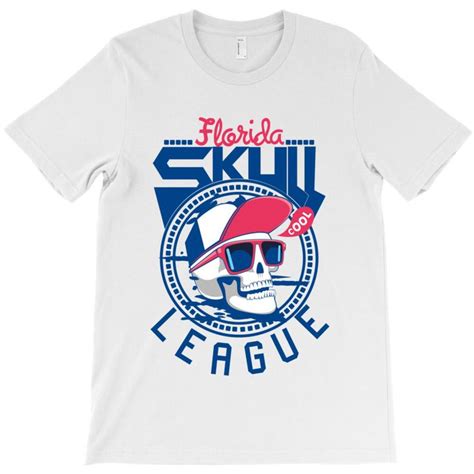 Custom Florida America Usa Skull League Skeleton Skill T Shirt