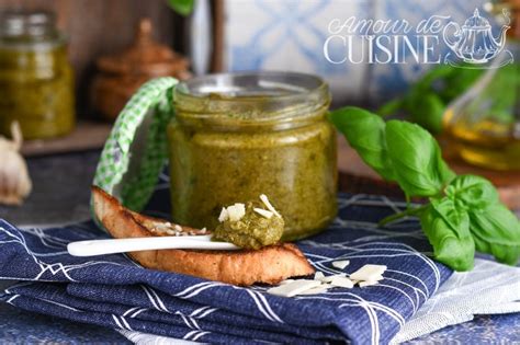 Pesto au basilic maison Pesto traditionnel