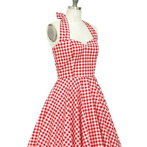 New In Red Gingham Dress Vintage 1950s Dresses Parties Vintage 1950s Dresses Red Gingham Dress