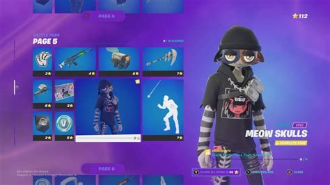 How To Get Meow Skulls Skin In Fortnite Battle Pass Rewards Page YouTube