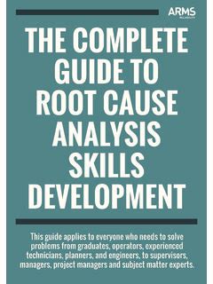 THE COMPLETE GUIDE TO ROOT CAUSE ANALYSIS SKILLS The Complete Guide