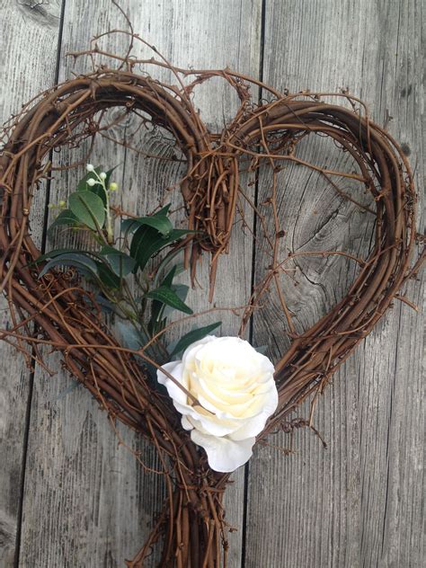 Beautiful Handmade Heart Wreaths Perfect For Decorating Marquees Or