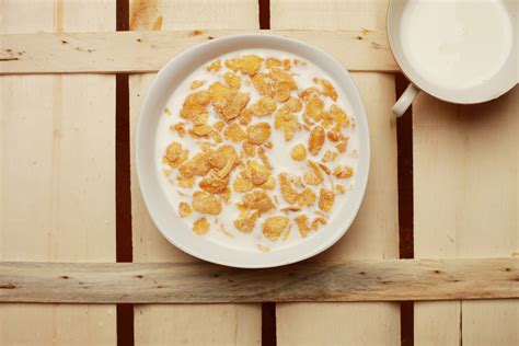 Breakfast Cereal And Milk Royalty Free Stock Photo