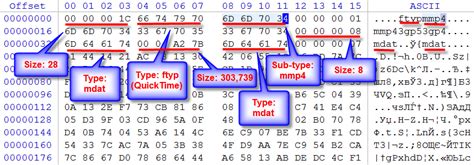 MP4 Video Signature Format: Documentation & Recovery Example It does not include any of the advanced features (like tagged headers) found in the tiff specification.