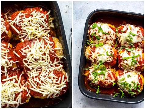 Place 2 stalks of asparagus and 2 slices of cheese on each chicken. Easy Spinach Stuffed Chicken Roll Ups - The Girl on Bloor