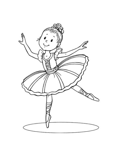 Little Girl Ballet Dancer Coloring Page Download Print Or Color