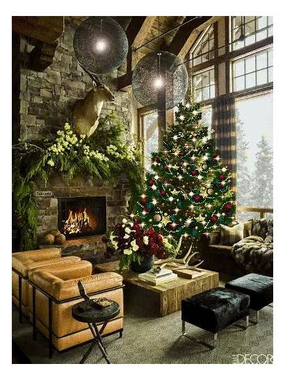 Christmas Living Country Decorated Natal Decor Cabin