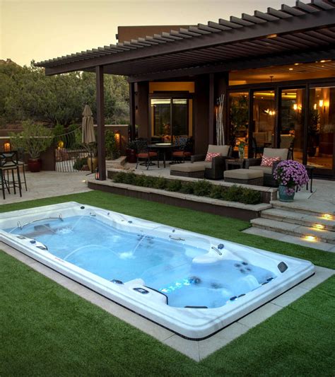 Backyard Ideas For Your Michael Phelps Swim Spa Swim Spa Landscaping