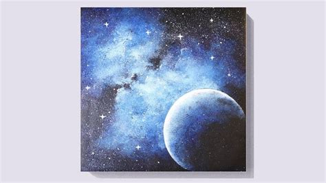 Easy Moon Acrylic Painting Tutorial For Beginners Learn How To Paint