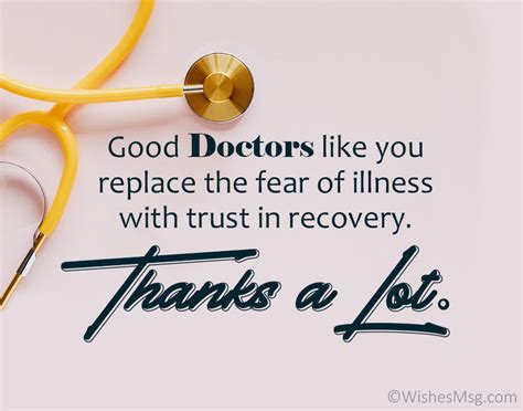 100 Thank You Doctor Messages And Appreciation Quotes 2022
