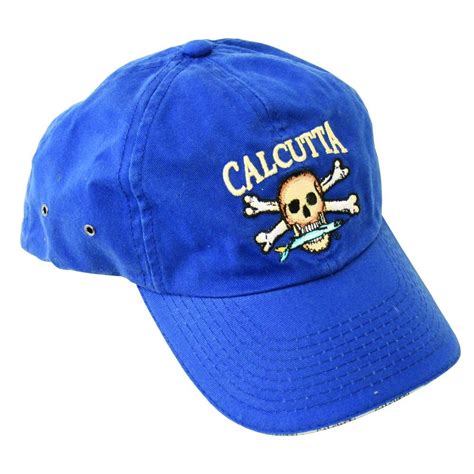Calcutta Adjustable Strap Low Profile Baseball Cap In Royal Blue With
