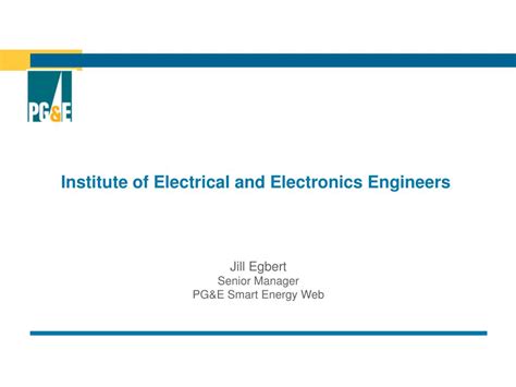 Ppt Institute Of Electrical And Electronics Engineers Powerpoint