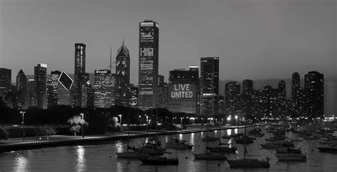 Shot Of The Day Chicago Skyline In Black And White