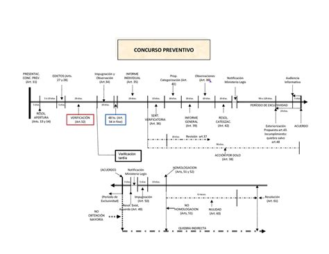 Linea De Tiempo El Concurso Preventivo Ley 24 Limite Para La Images