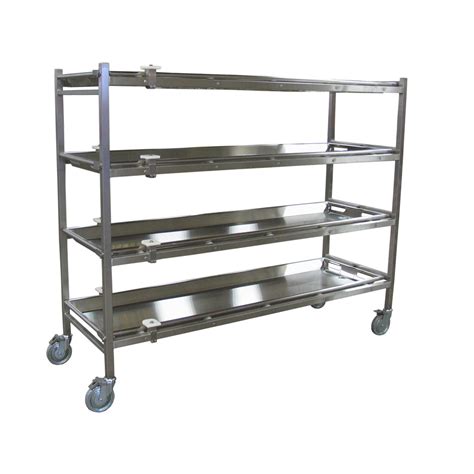 Portable Mortuary Rack With Rollers Mortech Manufacturing Company Inc