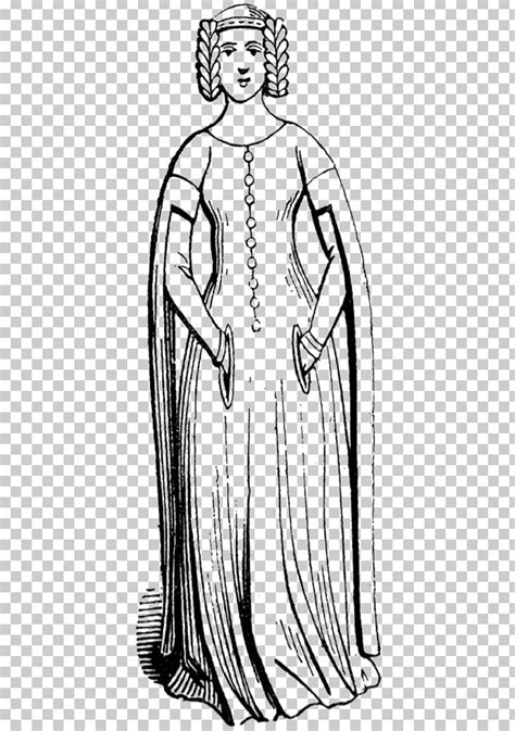 Middle Ages Dress 14th Century Woman Gothic Art Png Clipart Arm Art