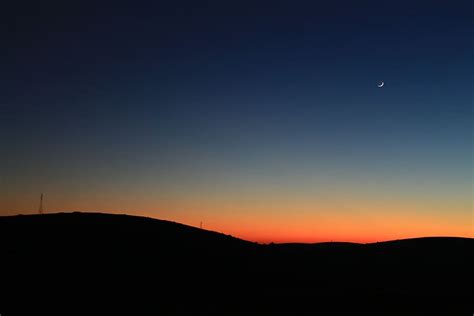 Night Dark Twilight Sky Sunset Panoramic Solar Nature Landscape
