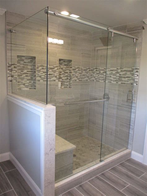 half shower door an innovative design feature for your bathroom shower ideas