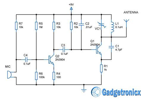 This is the most important part of the jammer, since the output of this section will be interfacing with the mobile. Mini FM transmitter circuit | Circuit, Circuit diagram, Circuit design