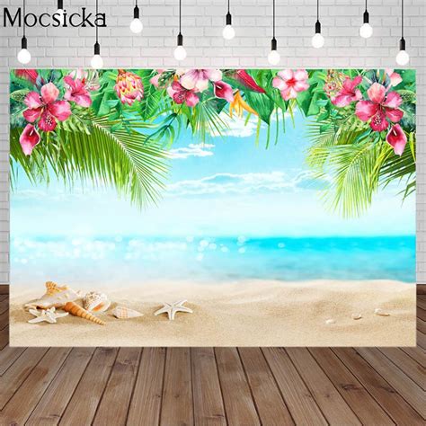 Summer Beach Backdrop Hawaii Tropical Beach Photography Background