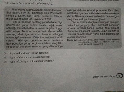 We did not find results for: 3. Apa maksud teks ulasan tersebut? 4. Apa kelebihan teks ...