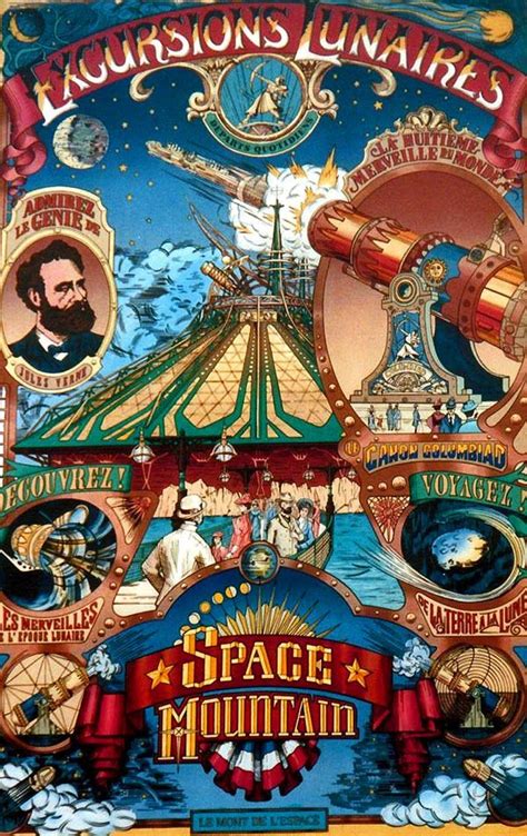 Space Mountain Poster Retro Disney Posters Disney Vintage Disneyland
