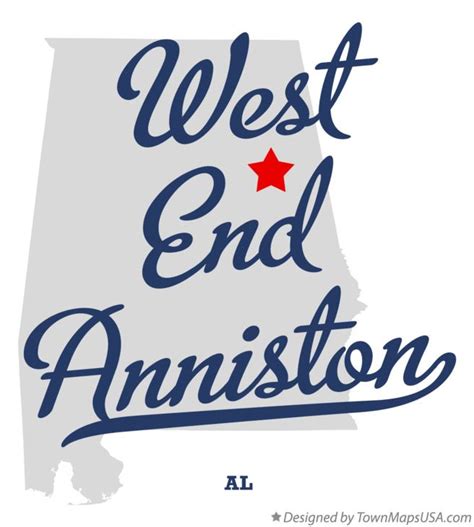 Map Of West End Anniston Al Alabama