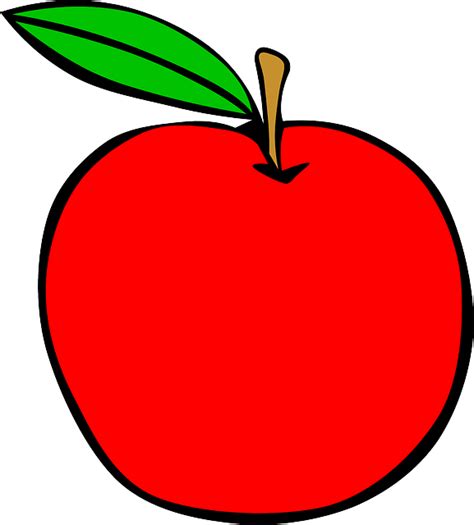 Apple Cartoon Clipart Four Apple Clip Art Wikiclipart Fruit Apple