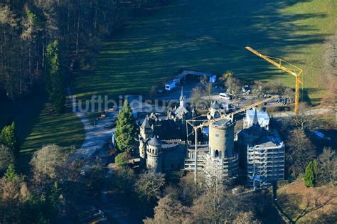 Luftaufnahme Kassel Burg Löwenburg Im Schloßpark Im Ortsteil Bad