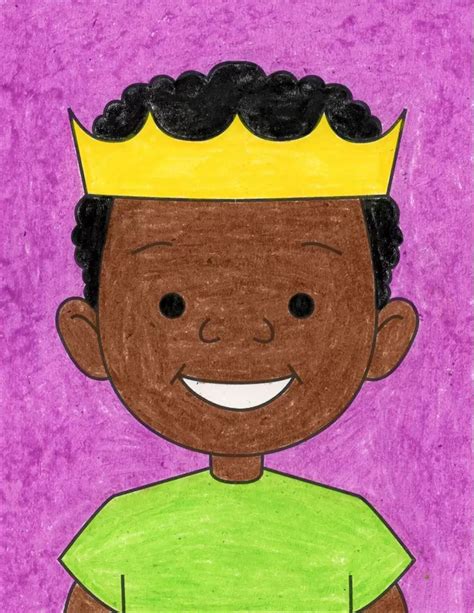 King Of Kindergarten How To Draw A Self Portrait Art Projects For