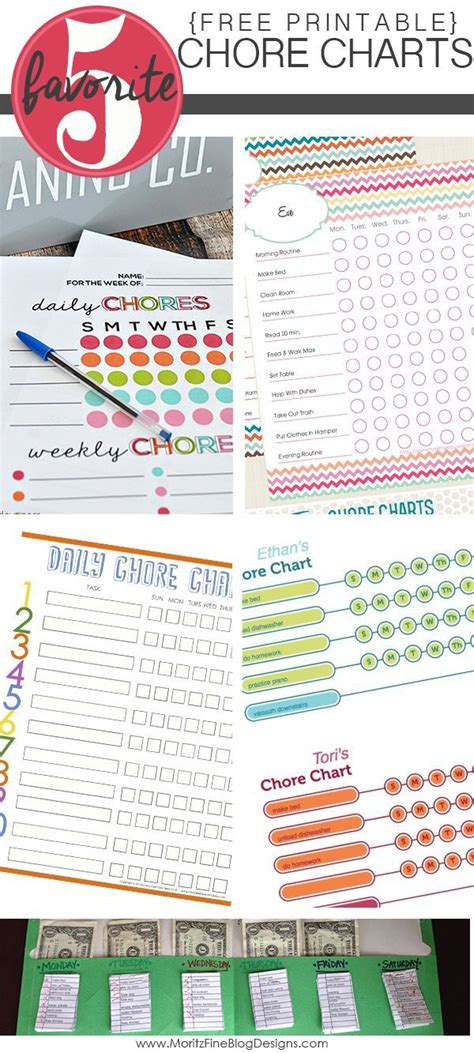 Best Chore Charts For Kids Free Printables Included Chore Chart