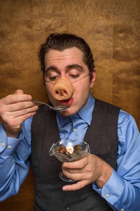 Pig Man Banker Stock Image Image Of Nose Piggy Person 79401959