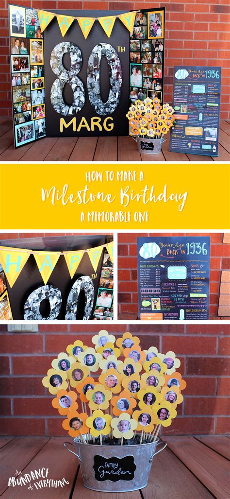 How To Make A Milestone Birthday A Memorable One Abundance Of Everything