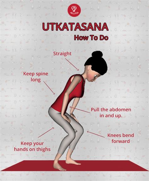 Utkatasana Steps Chair Pose Benefits 7pranayama Learn Yoga Poses