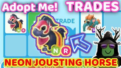 Trade New Neon Jousting Horse In Adopt Me Youtube