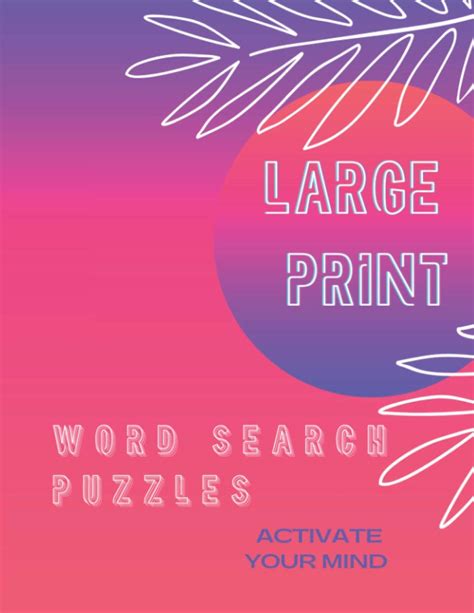Large Print Word Search Puzzles Funster Large Print Word Search