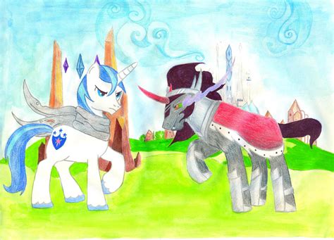 Shining Armor Vs King Sombra By Gammalykos On Deviantart