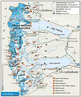 Los Glaciares National Park Map Photos