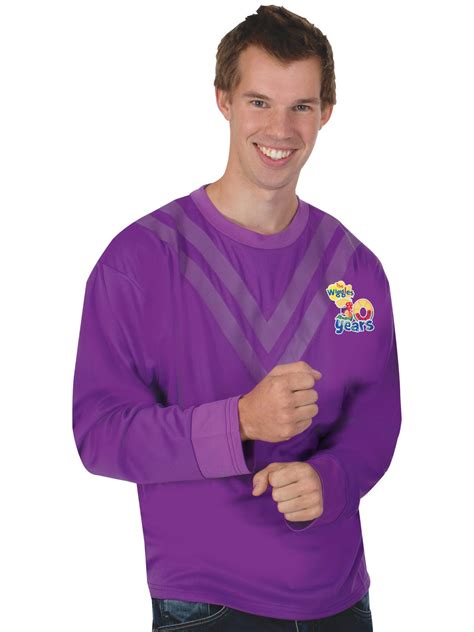 The Wiggles 30th Anniversary Lachy Purple Wiggle Adult Shirt Costumes