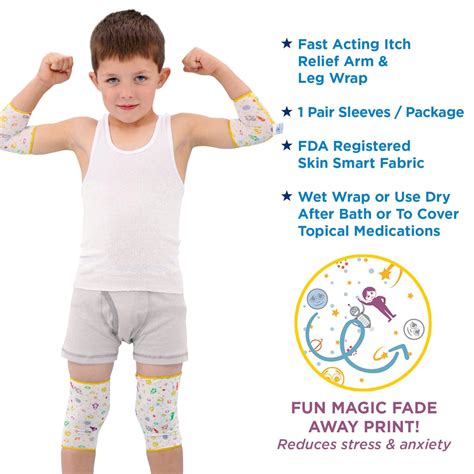 Eczema Sleeves For Kids And Babies Wet Wrap Bandages For Elbows And Knees