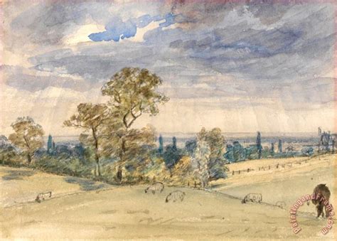 John Constable Suffolk Landscape Painting Suffolk Landscape Print For