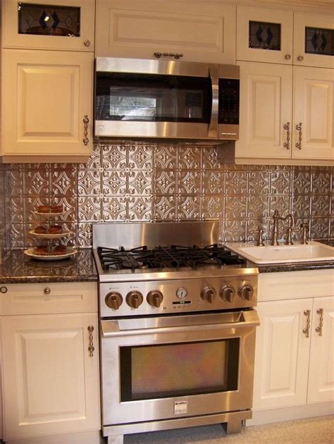 The total cost for this project was $130. Tin backsplash advantages and decorative ideas for a ...