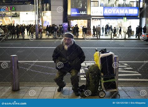 Homeless In Japan Editorial Stock Photo Image Of Homeless 126125158